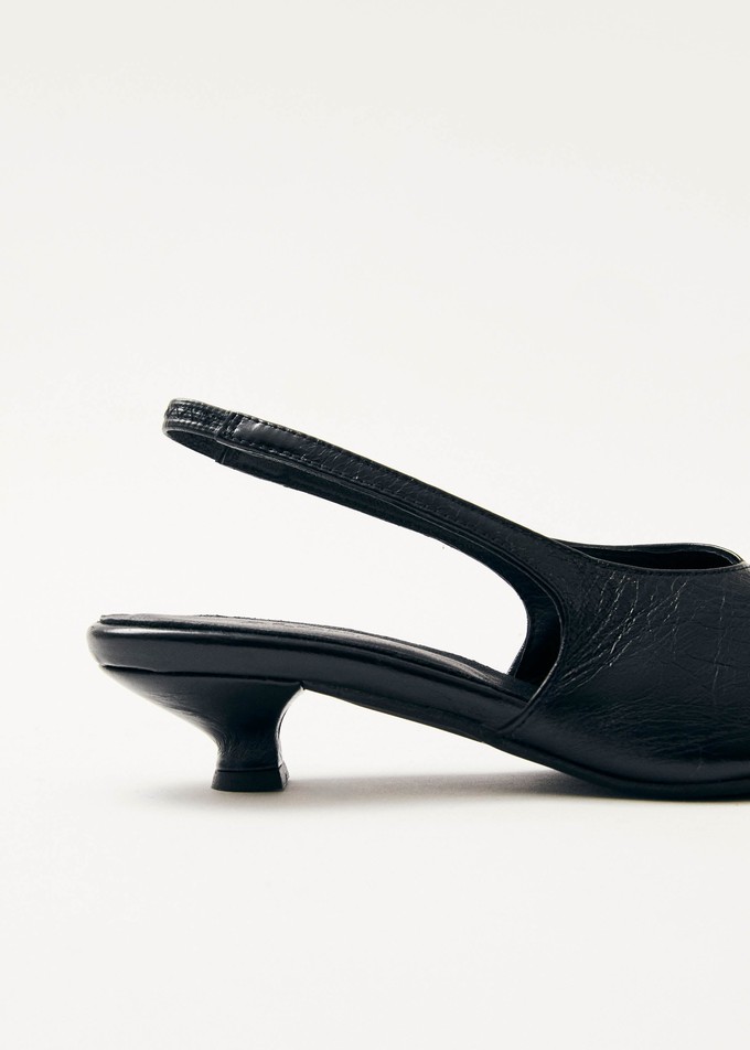 Eros Black Leather Pumps from Alohas