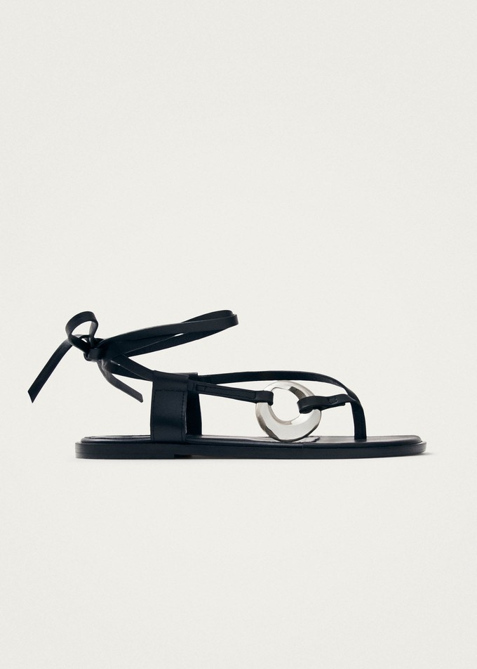 Morosia Black Leather Sandals from Alohas