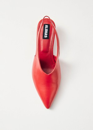 Eros Red Leather Pumps from Alohas