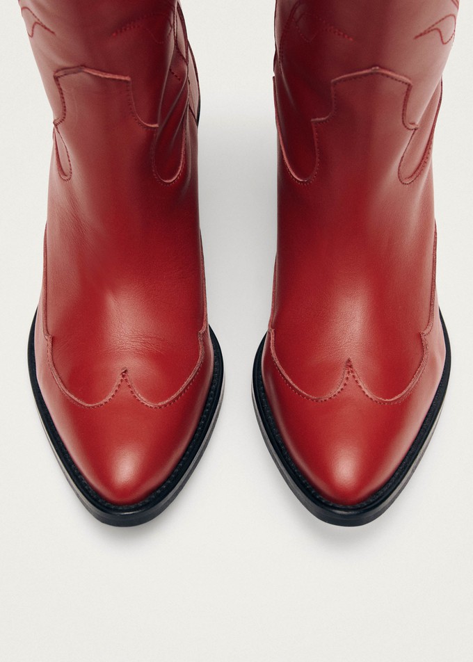 Liberty Red Leather Boots from Alohas