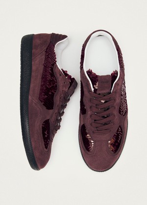 Tb.490 Glint Burgundy Leather Sneakers from Alohas