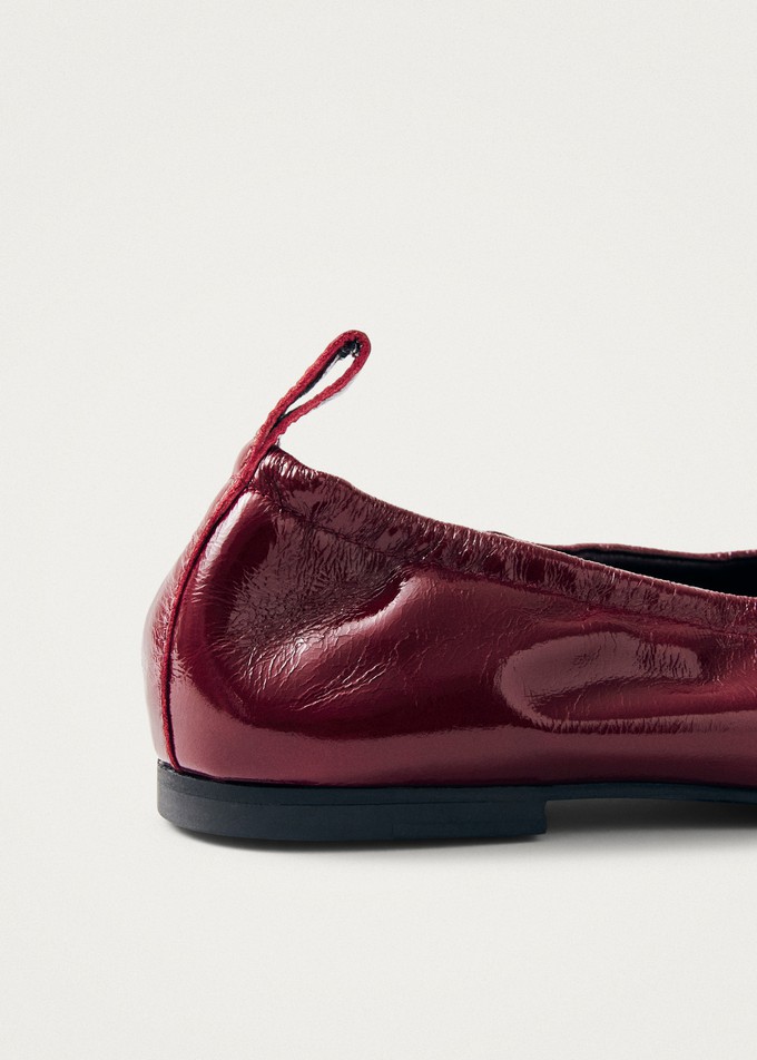 Rosalind Onix Burgundy Leather Ballet Flats from Alohas