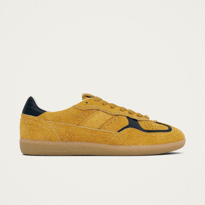 Tb.490 Rife Suede Fuzzy Yellow Leather Sneakers from Alohas