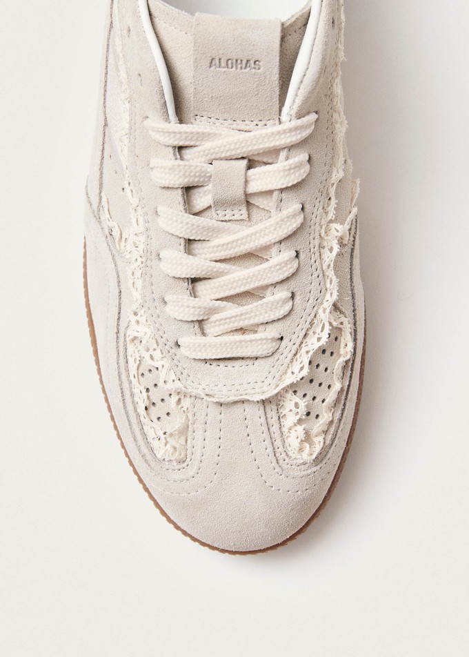 Tb.490 Crochet Cream Leather Sneakers from Alohas