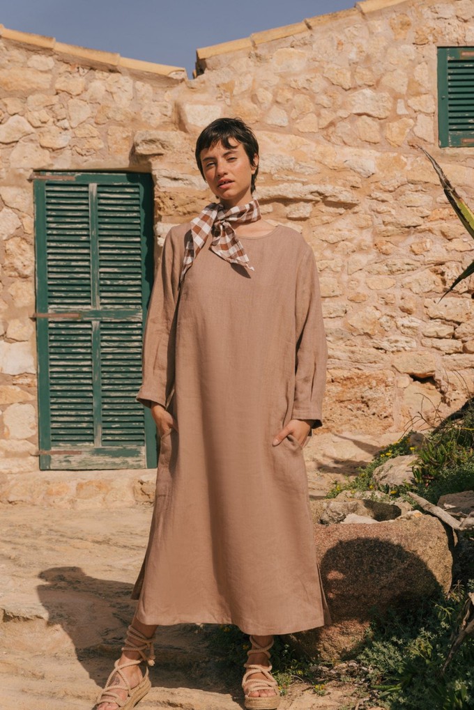 Amalia long-length linen dress from AmourLinen