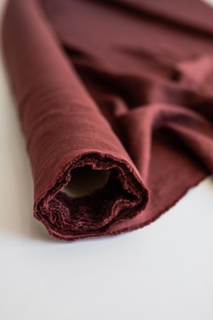 Terracotta 95" / 240 cm linen fabric from AmourLinen