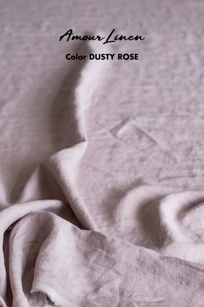 Linen oversized jacket Kyiv in Dusty Rose | sale from AmourLinen