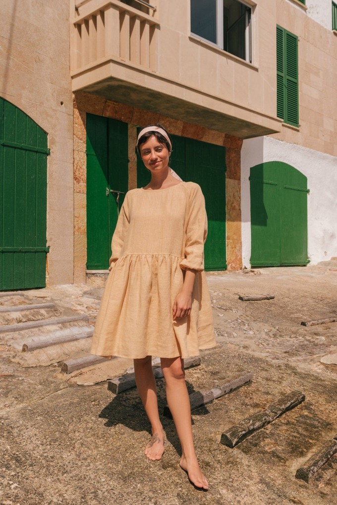 Sofia midi-length linen dress from AmourLinen