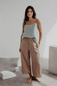 Linen pants Tokyo S Rosy Brown via AmourLinen