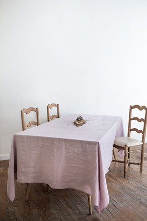 Linen tablecloth in Dusty Rose from AmourLinen