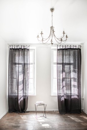 Tie top linen curtain from AmourLinen