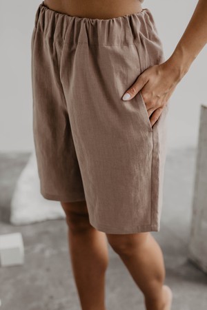 Long linen shorts MATILDA from AmourLinen