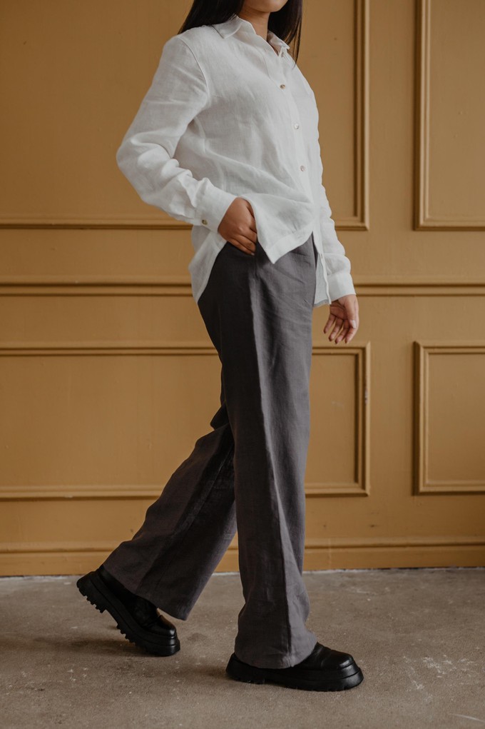 Oulu super long linen pants from AmourLinen