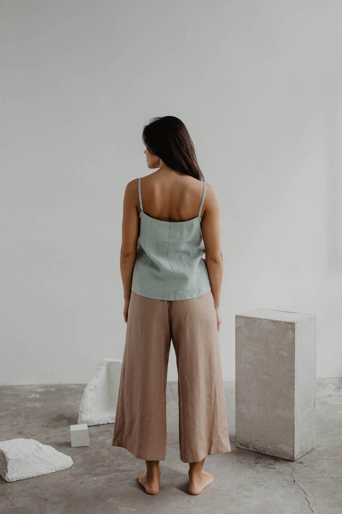 Linen pants Tokyo L Rosy Brown from AmourLinen