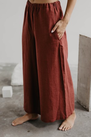 Wide linen pants ISABELLA from AmourLinen