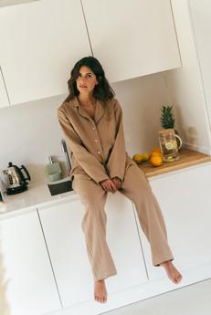 Long sleeve pyjama set Nightly via AmourLinen