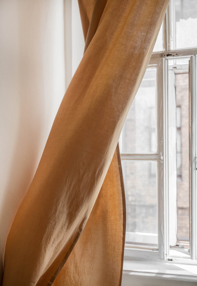 Tie top linen curtain from AmourLinen