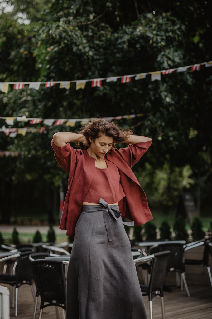 Linen oversized jacket Kyiv from AmourLinen