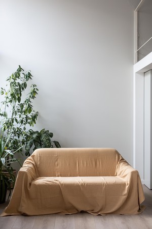 Linen couch cover from AmourLinen