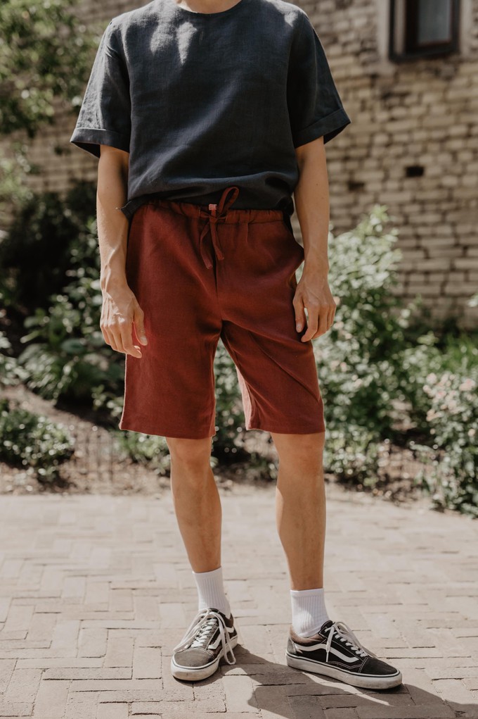 Classic linen shorts HERMES from AmourLinen