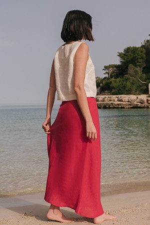 Ciara linen slip skirt from AmourLinen