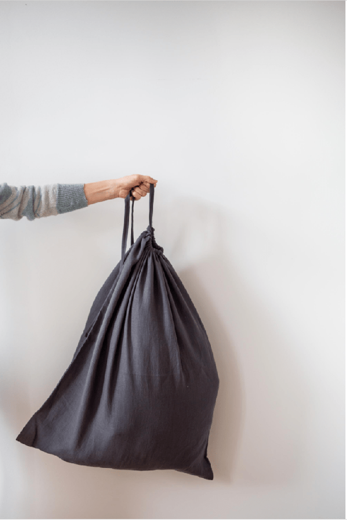 Linen laundry bag / White from AmourLinen