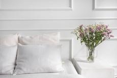 Linen pillowcase in White via AmourLinen