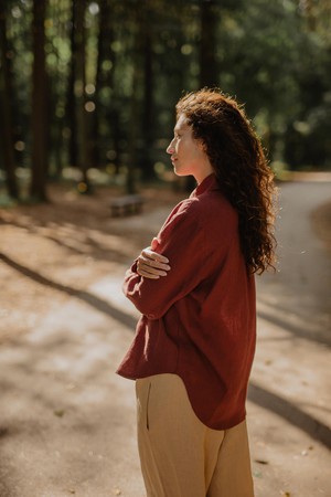 Odense casual linen shirt from AmourLinen