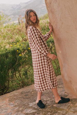 Amalia long-length linen dress from AmourLinen