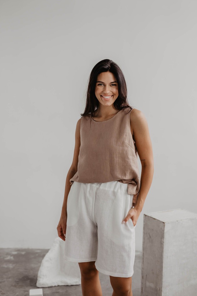 Classical linen top COLETTE from AmourLinen