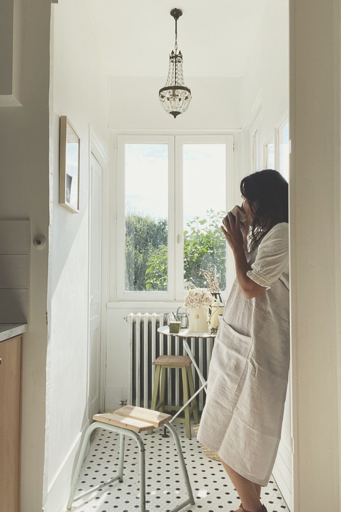 Japanese linen apron from AmourLinen Japanese linen apron from AmourLinen