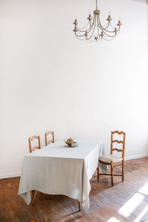 Linen tablecloth in Sage Green from AmourLinen