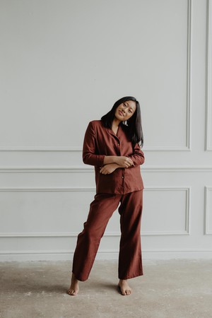 Long sleeve pyjama set Nightly from AmourLinen