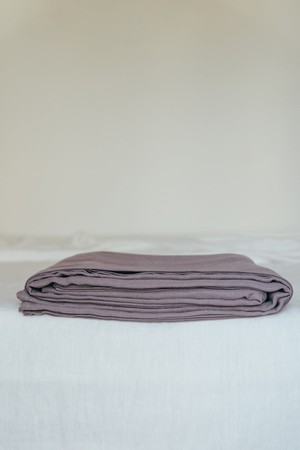 Linen flat sheet in Dusty Lavender from AmourLinen