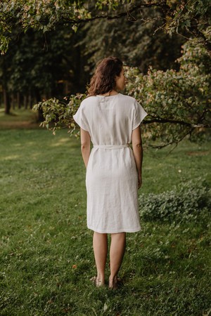 Linen wrap dress Rome from AmourLinen