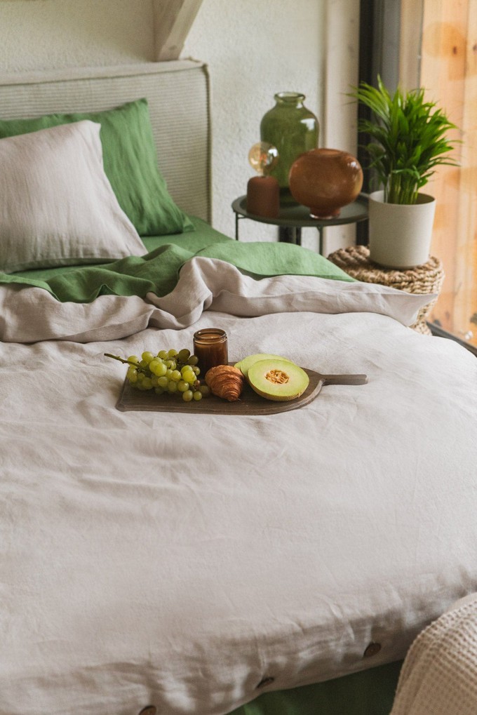 Linen duvet cover in Cream from AmourLinen