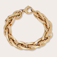 Bold bracelet 14ct gold via Ana Dyla