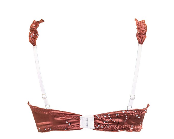 Sakura Pink Silk Bralette from Anekdot