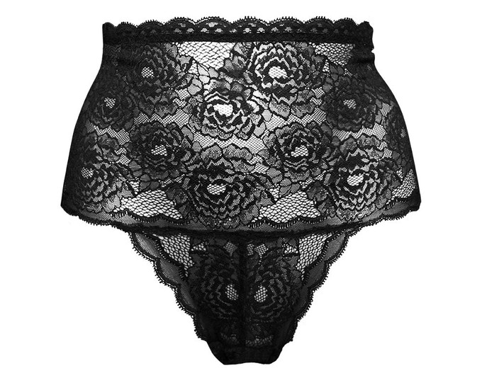 Midnight Bloom High Panties from Anekdot