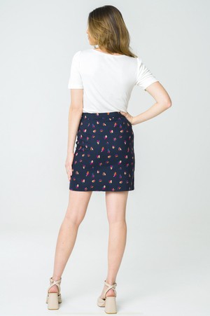 Navy blue Agave skirt from avani apparel