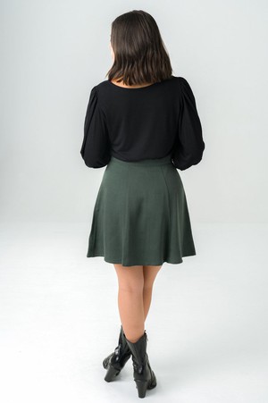 Green Parrotia Skirt from avani apparel