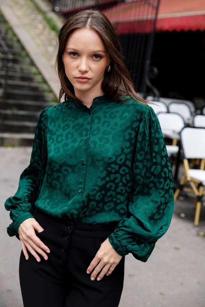 Blouse Hortensia green from avani apparel