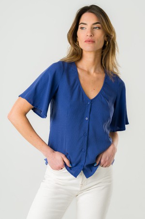 Reversible blouse Lys blue from avani apparel