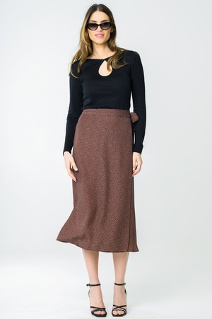 Skirt Azurite terracotta from avani apparel