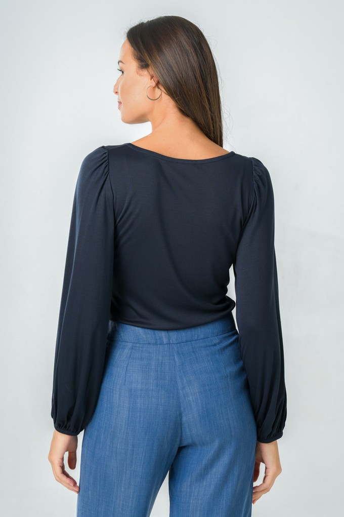 Top Kalmia navy from avani apparel