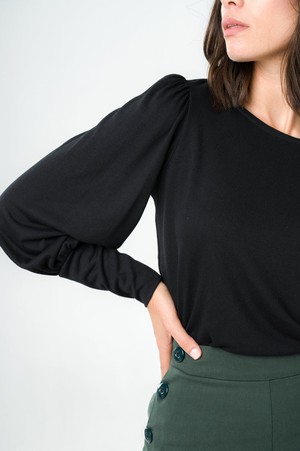 Black Freesia Top from avani apparel