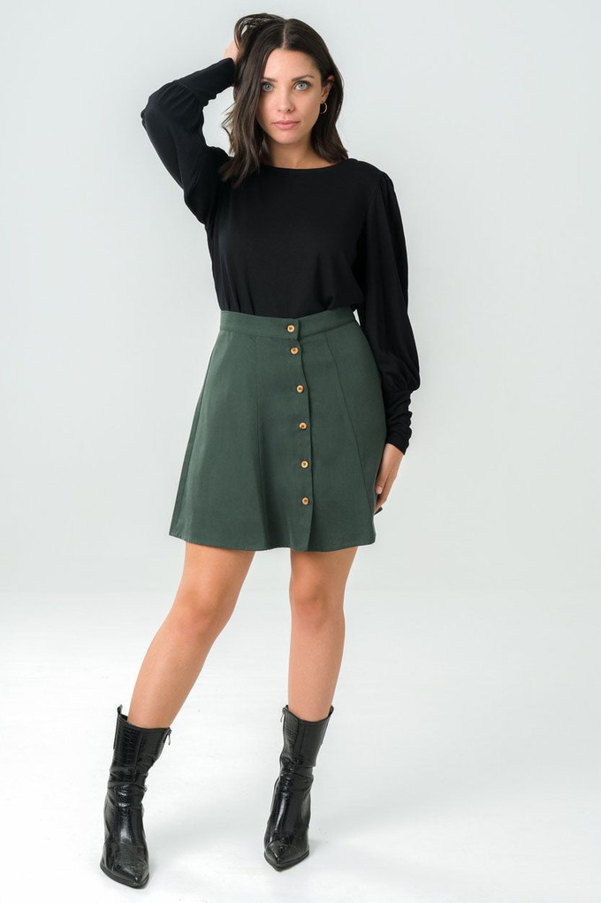 Green Parrotia Skirt from avani apparel