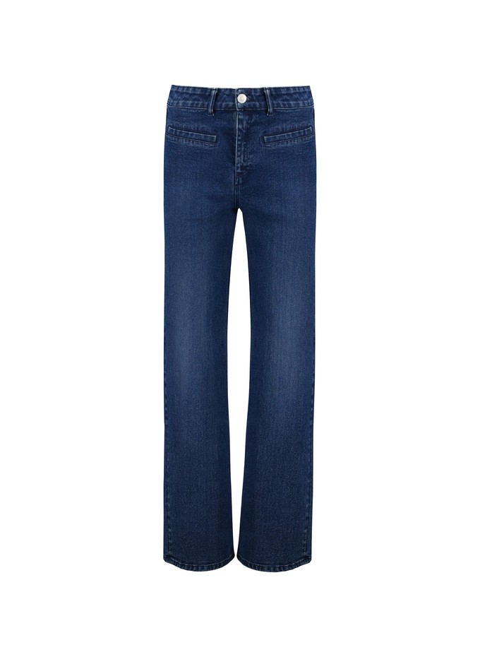 Organic Stretch Cotton Pocket Wide Leg Jeans from Baukjen