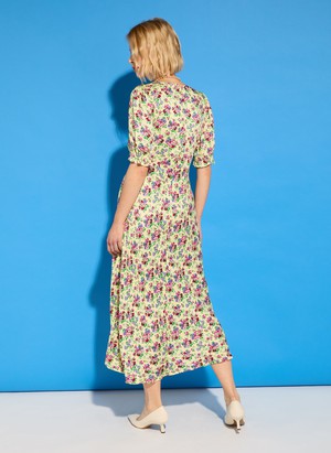 Lottie Satin Midi Tea Dress from Baukjen