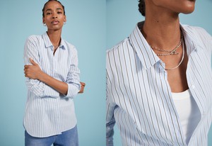 Rishma Organic Cotton Stripe Shirt from Baukjen